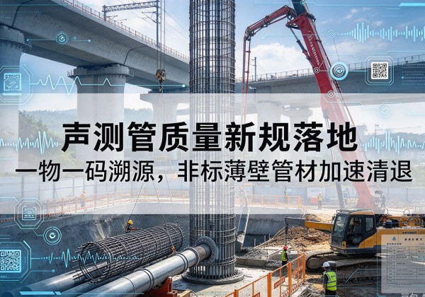文县声测管质量新规落地，一物一码溯源，非标薄壁管材加速清退