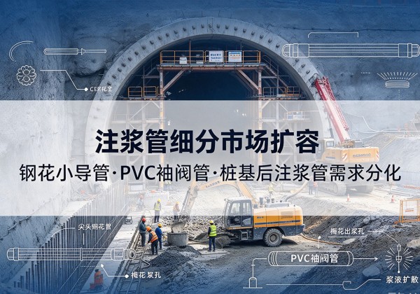 文县注浆管细分市场扩容，隧道钢花小导管、PVC 袖阀管、桩基后注浆管需求分化